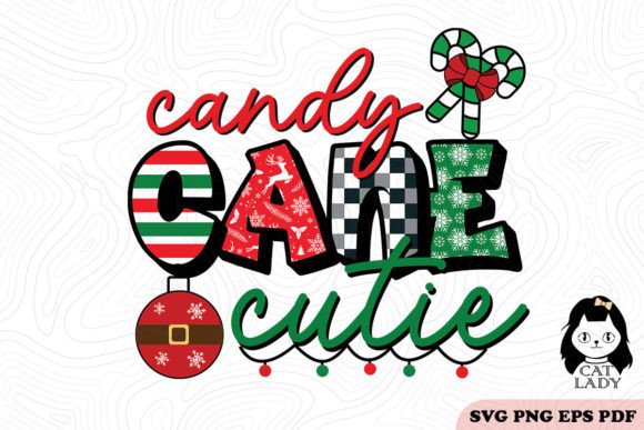Candy Cane Cutie Christmas SVG PNG Review