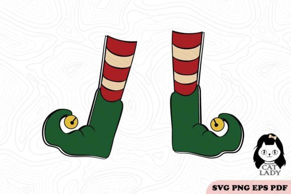 Free ELF Feet Christmas SVG PNG Clipart Review