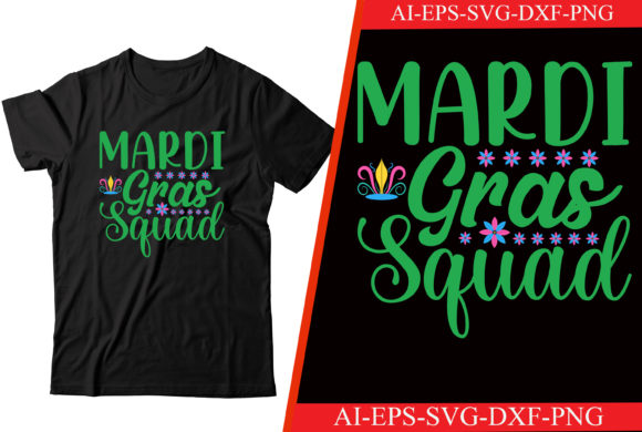 Mardi Gras Squad Svg T-shirt Design Review