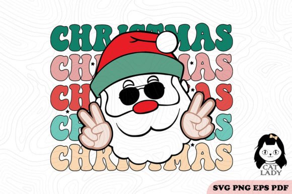 Retro Christmas Santa Claus SVG PNG Review